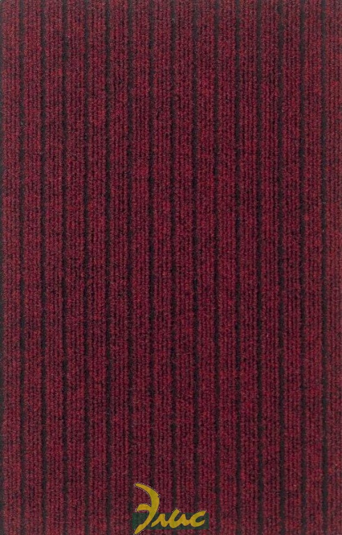 картинка На резиновой основе Herc.QC(ATLAS), иглопробивной ковролин, крупная полоска, цвет 3879-красный от магазина Элис