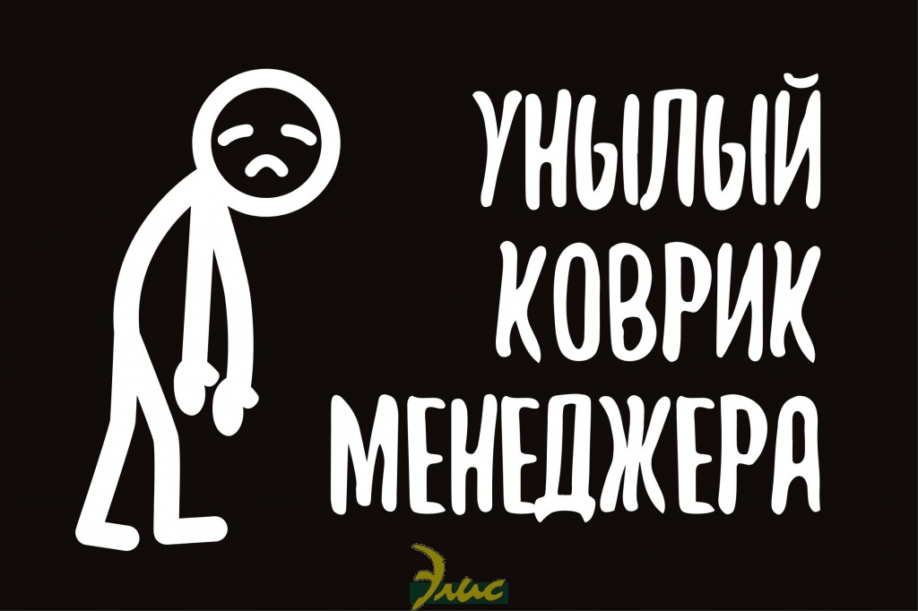 картинка Коврик на ПВХ основе "Унылый коврик" 60х90 см									 от магазина Элис