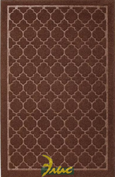 картинка Коврик влаговпитывающий Орнамент (коричневый) 60х90 см от магазина Элис