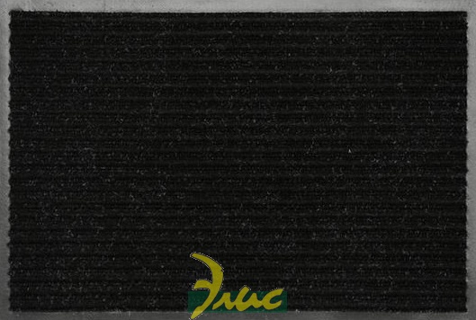 картинка Коврик влаговпитывающий, ребристый Ребро 3:2(черный) 60х90 см от магазина Элис