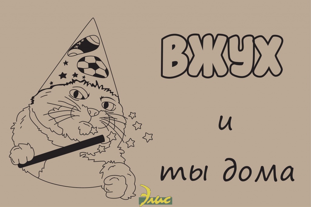 картинка Коврик на ПВХ основе "Вжух и ты дома" 50х80 см									 от магазина Элис